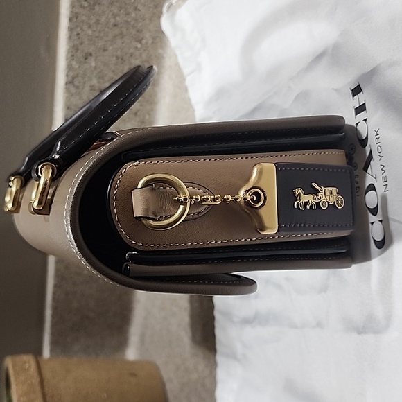 Coach Rogue Top Handle In Dark Stone - Picture 3 of 10